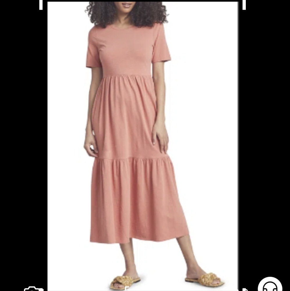 Faherty Branson Organic Cotton Maxi Dress - S